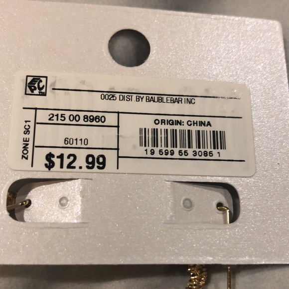 Goldtone pieced earrings by Baublebar. - Picture 6 of 6